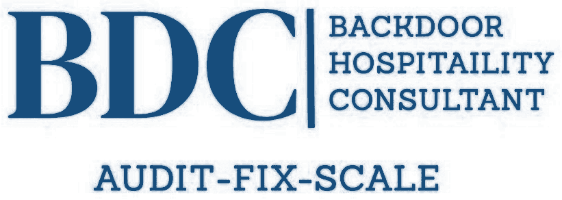 BDC — Backdoor Hospitality Consultant · Audit, Fix, Scale